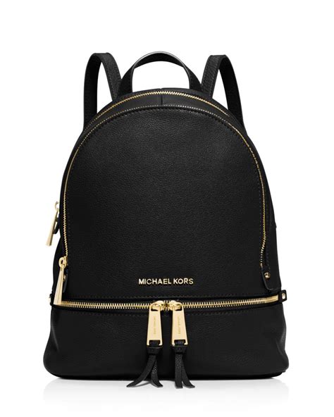 michael kors rhea zip leather backpack|Michael Kors rhea backpack.